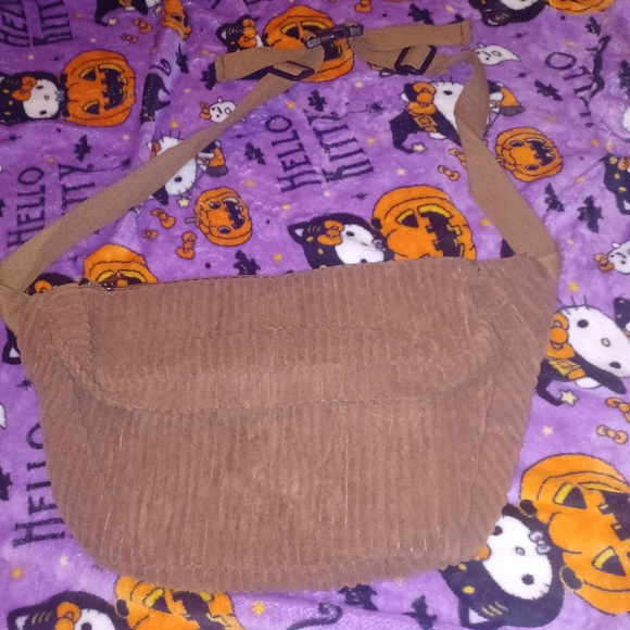 Brown Corduroy Shoulder Bag - Picture 1 of 1